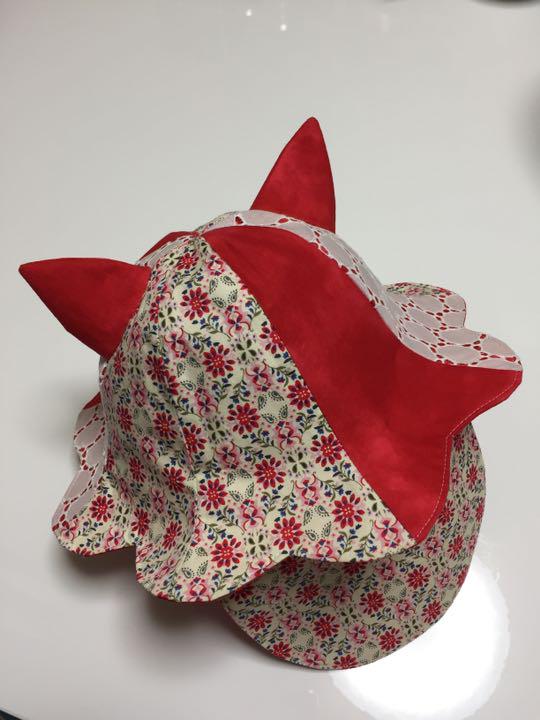 耳付きチューリップハット オーダー ハンドメイド