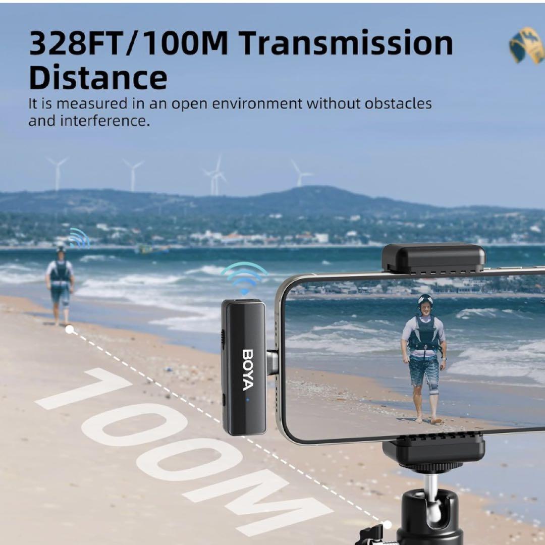 BOYALINK V2.0 A2 ワイヤレスマイク ピンマイク 無線