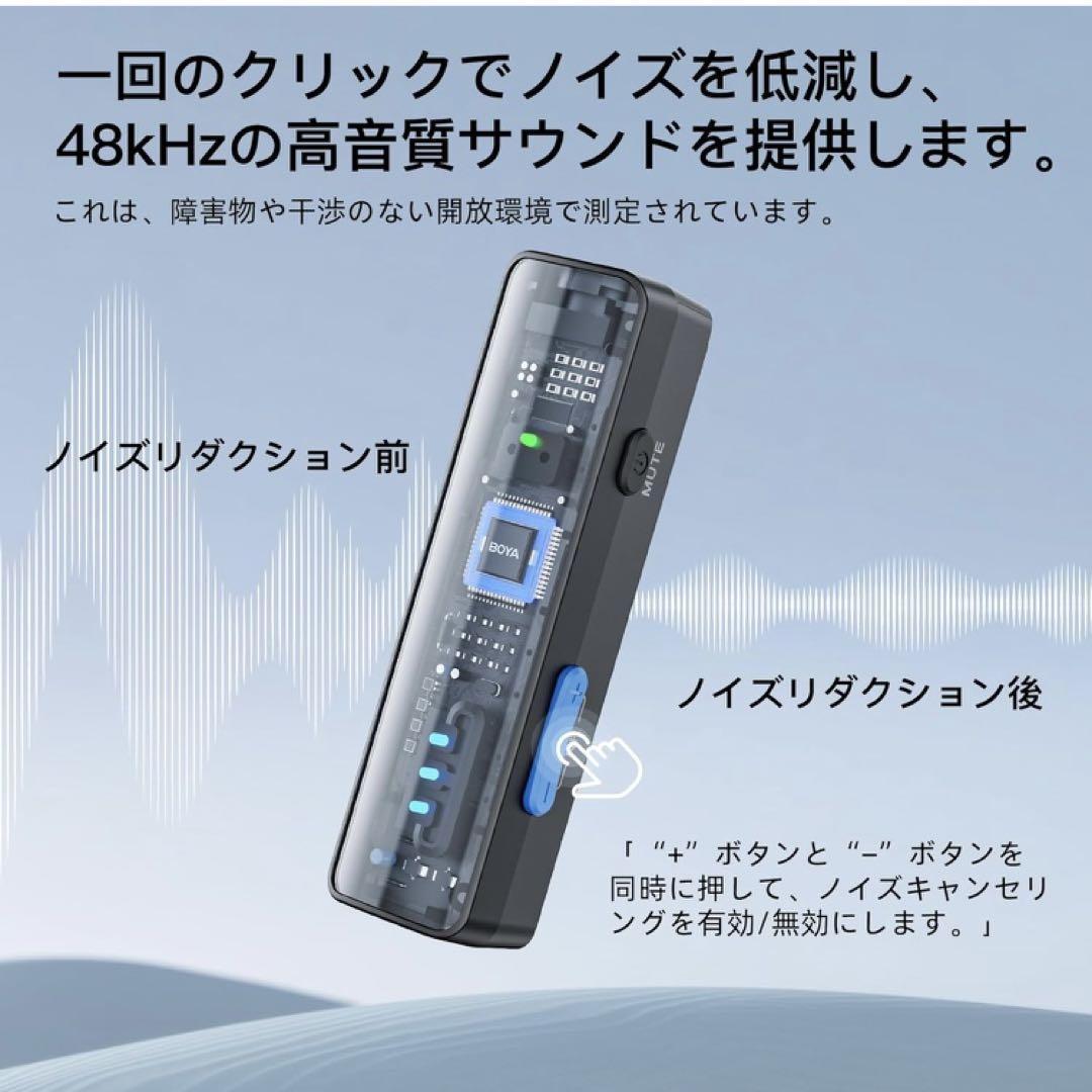 BOYALINK V2.0 A2 ワイヤレスマイク ピンマイク 無線