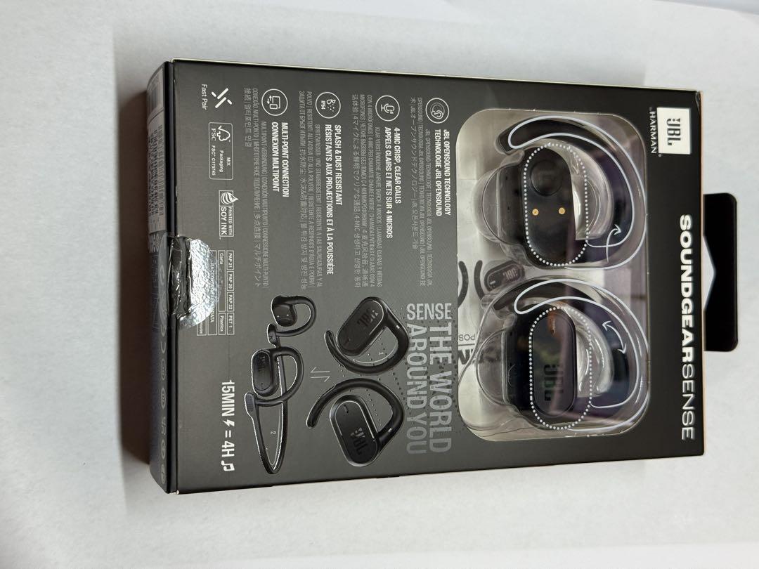 JBL Soundgear Sense ワイヤレスイヤホン ブラック