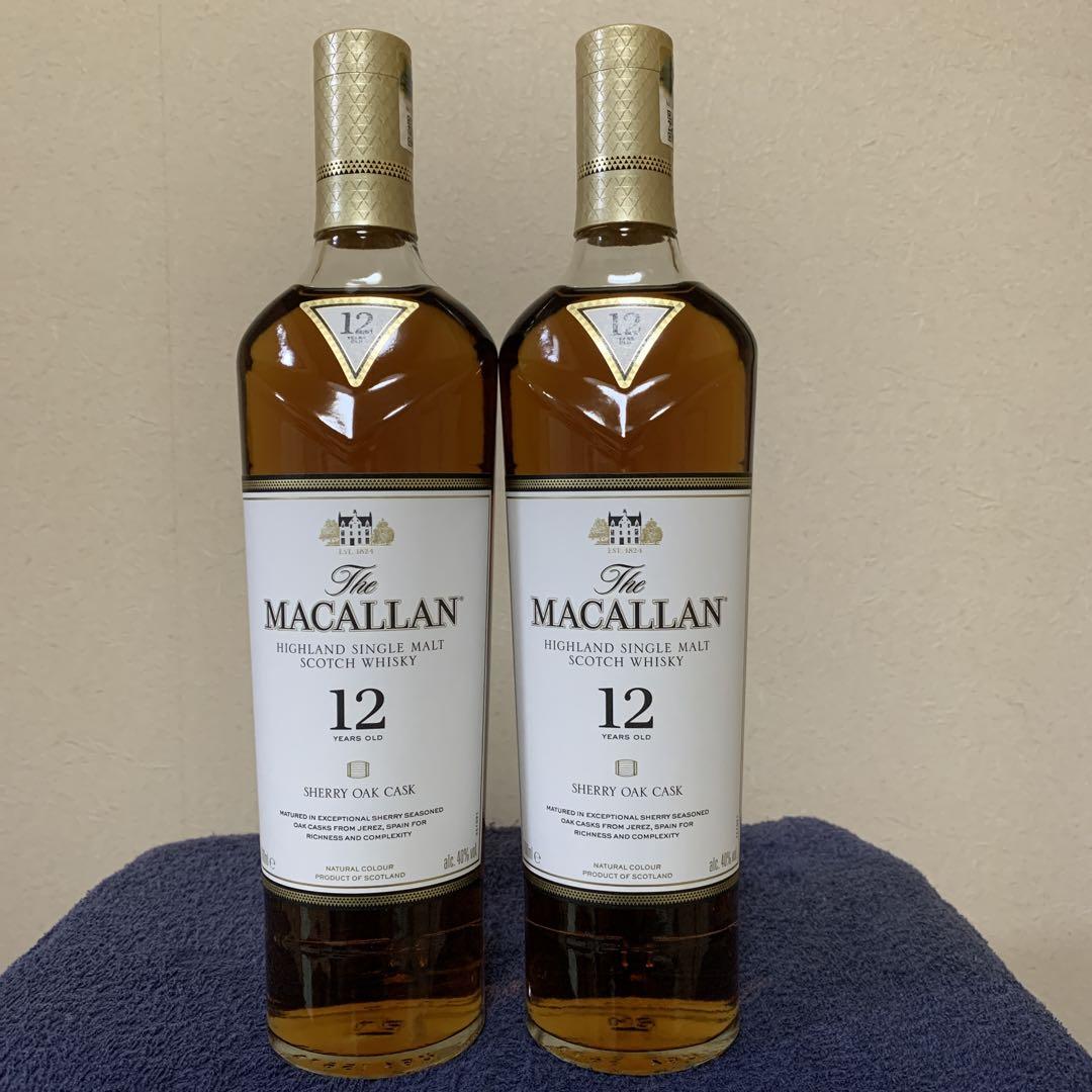 マッカラン12年 シェリーオーク 700ml 2本　ウイスキー