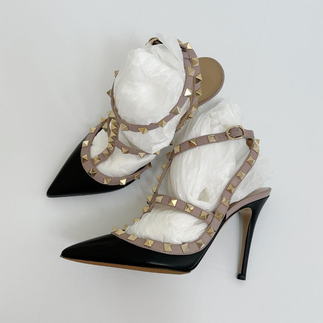 valentino パンプス ロックスタッズ マッチングストラップ X