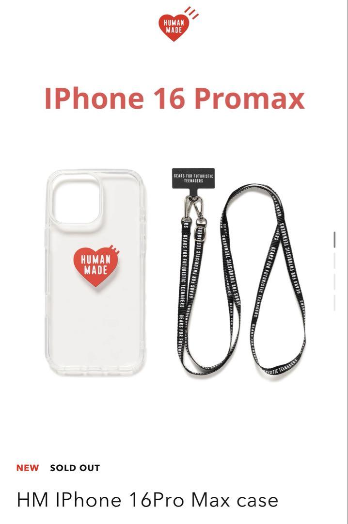 HUMAN MADE HM Iphone 16 promax Case