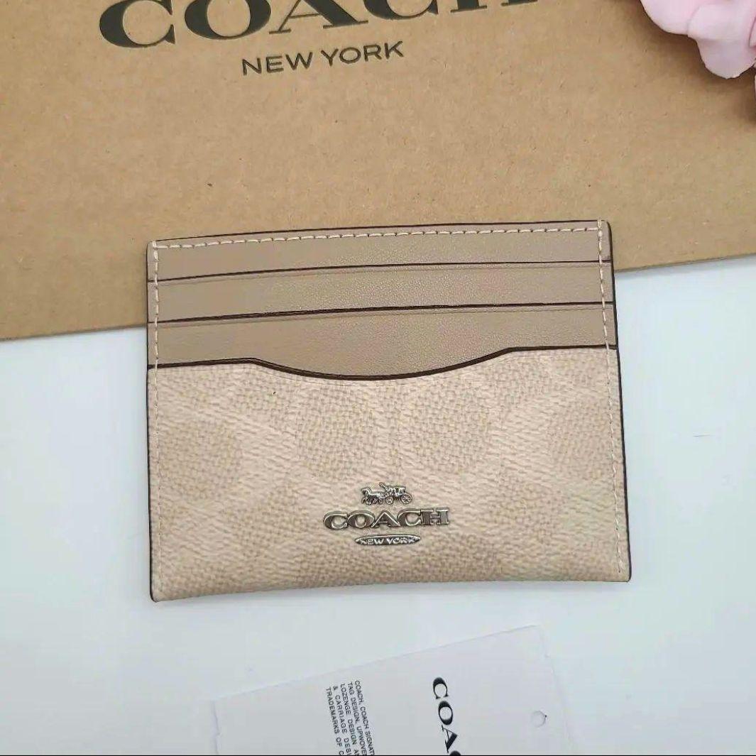 新品　COACH　スリム ID カードケース　パスケース　正規品