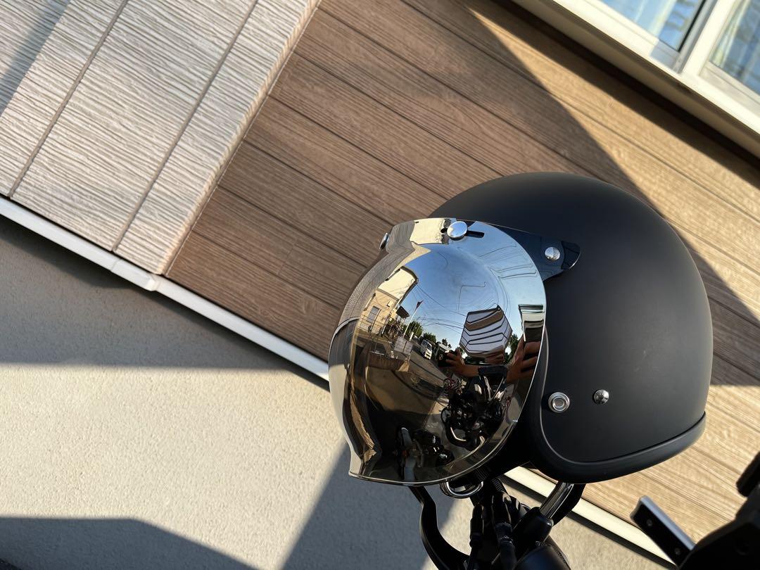 TT&CO. マットブラック　バイクヘルメット サイズ57〜58センチ