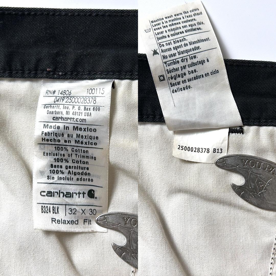 carhartt ペインターパンツ ツイルパンツ ブラック W32 L30