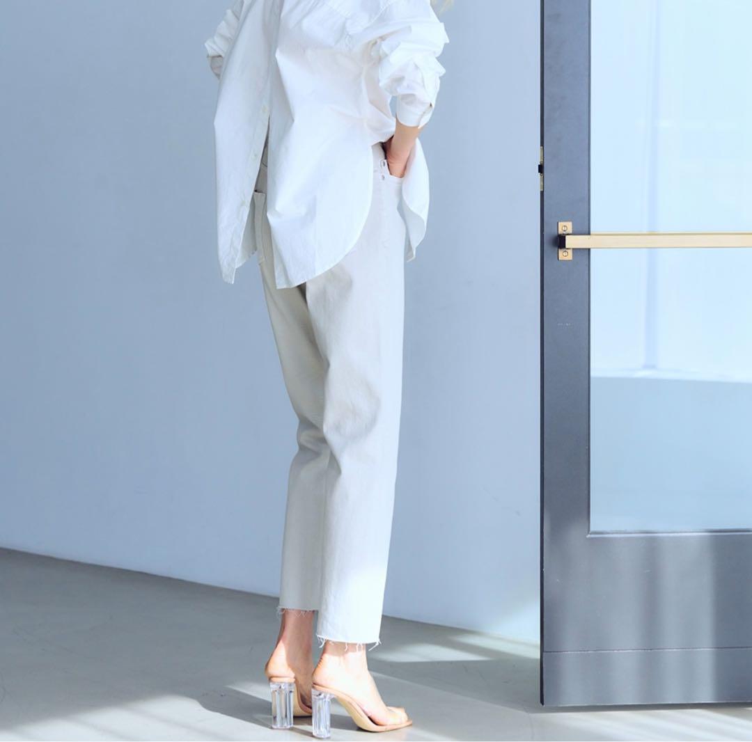 ヤヌーク／ほぼ新品57121215 ハイウエストANNETTEサンドベージュ