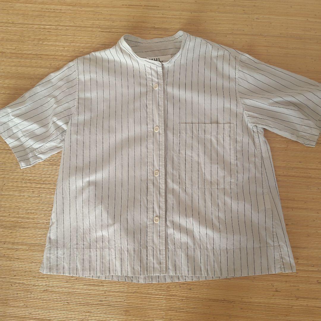 美品　MHL ストライプシャツ　Ⅱ マーガレットハウエル