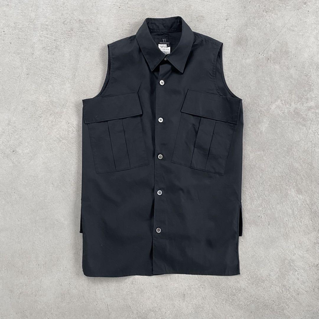 送料無料の商品 ワイズ Y's Yohji Yamamoto 黒 ノースリーブシャツ - メルカリ シャツ/ブラウス(半袖/袖なし)