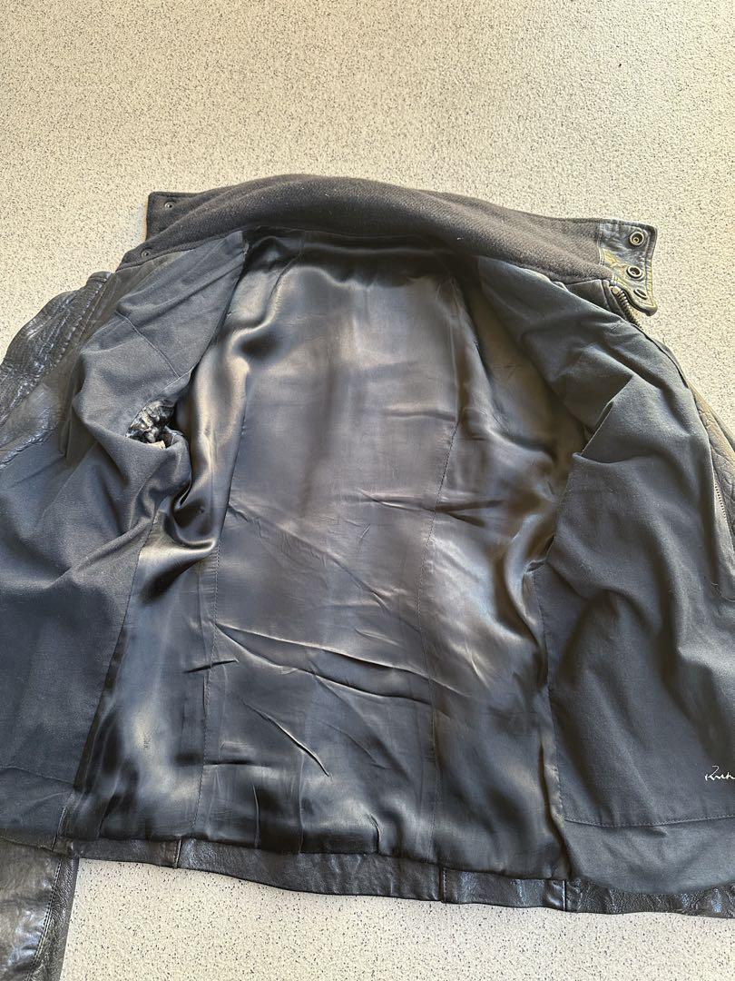 ジャケット・アウター rick owens 07aw high neck leather jacket
