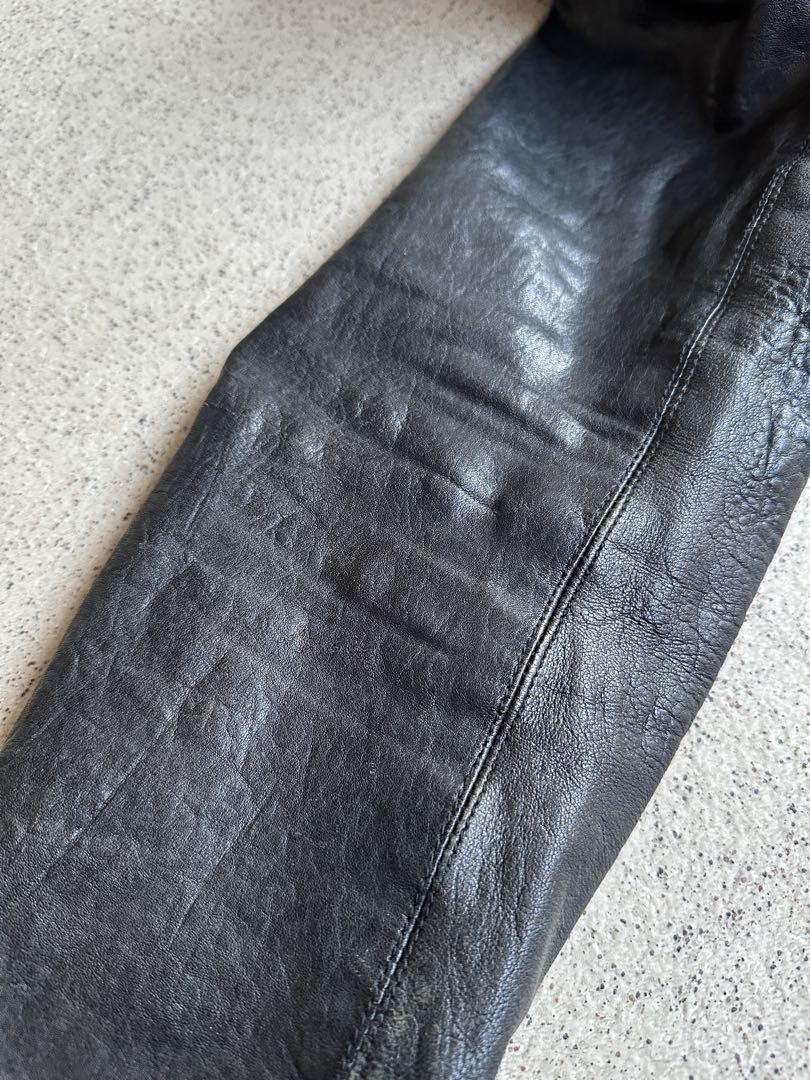 ジャケット・アウター rick owens 07aw high neck leather jacket
