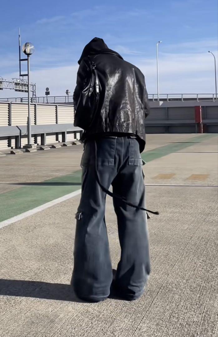 ジャケット・アウター rick owens 07aw high neck leather jacket