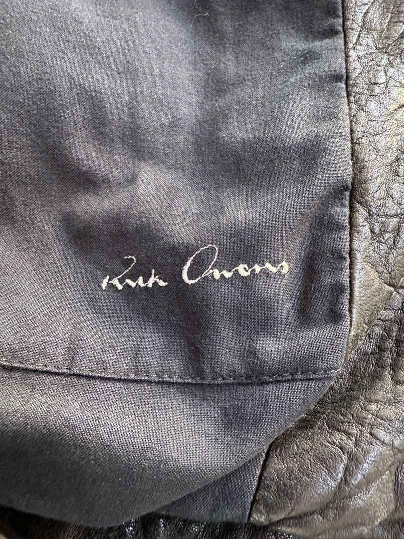 ジャケット・アウター rick owens 07aw high neck leather jacket