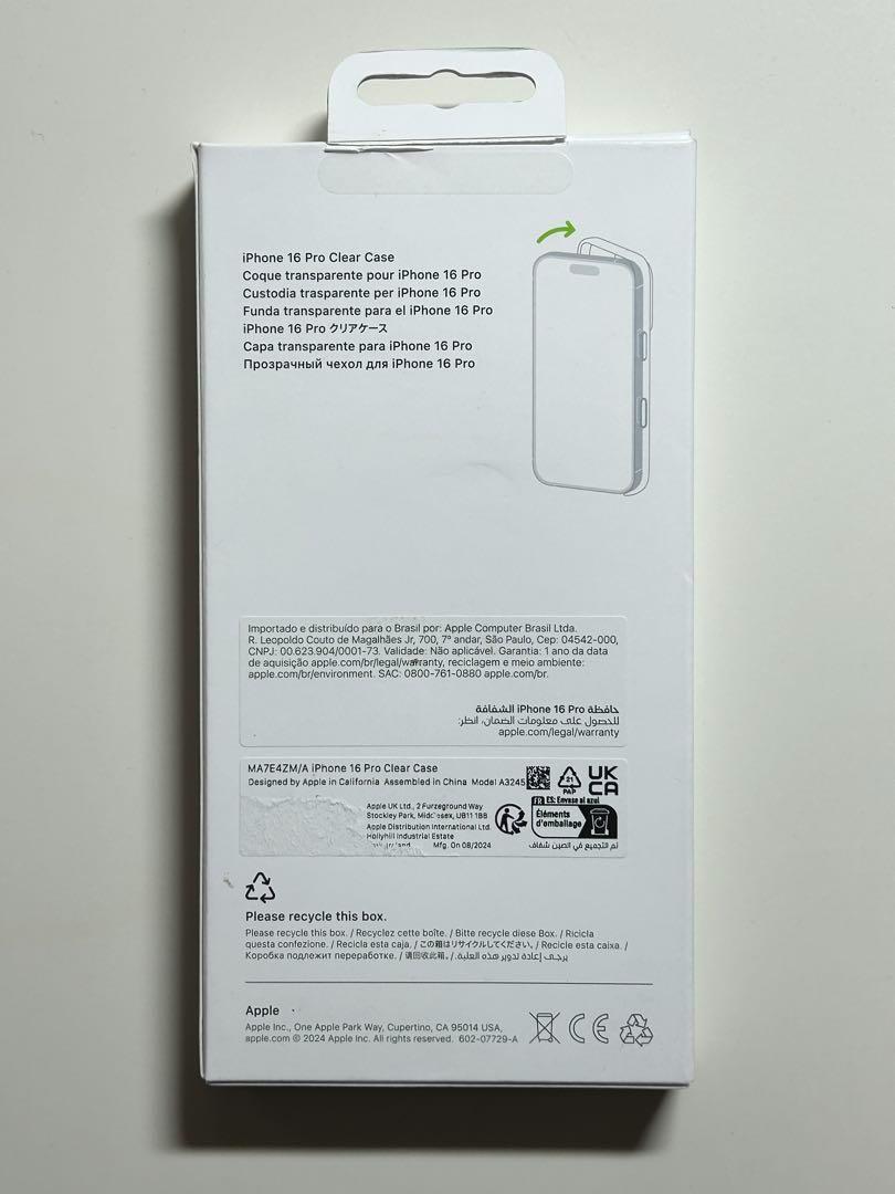 【新品】純正 iPhone 16 Pro クリアケース②2