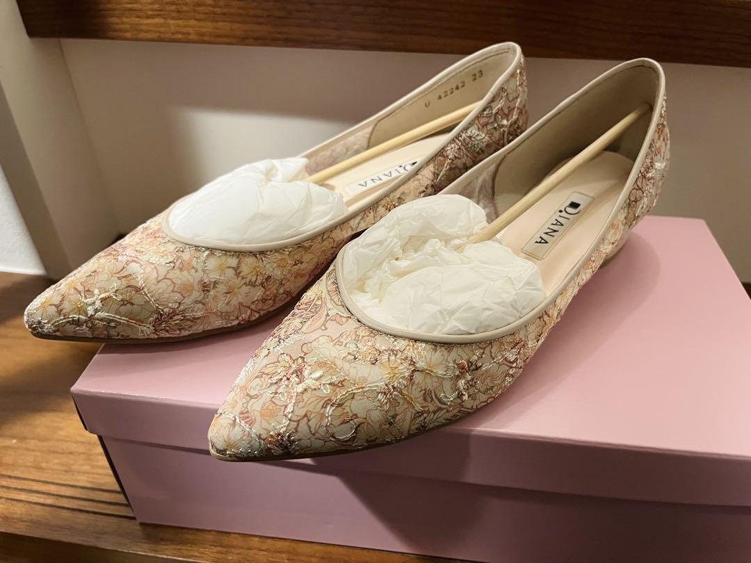 週末セール　新品未使用　DIANA 絵画シリーズ ミュシャ フラットパンプス