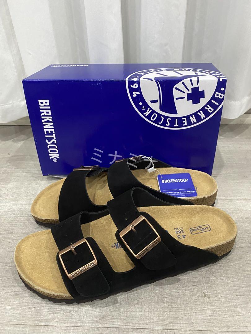 BIRKENSTOCK ブラックサンダル 二本ベルト
