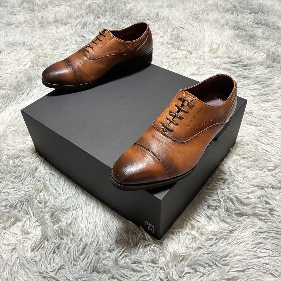 【良品】KEN FORD 本革 3E Vibram 日本製〈定価17,600円〉