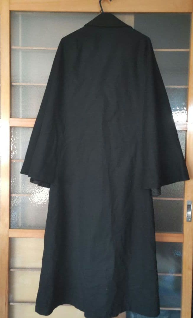 大正ロマン トンビコート インバネスコート ウール 昭和 アンティーク 和装 黒 大正ロマン トンビコート インバネスコート ウール 昭和