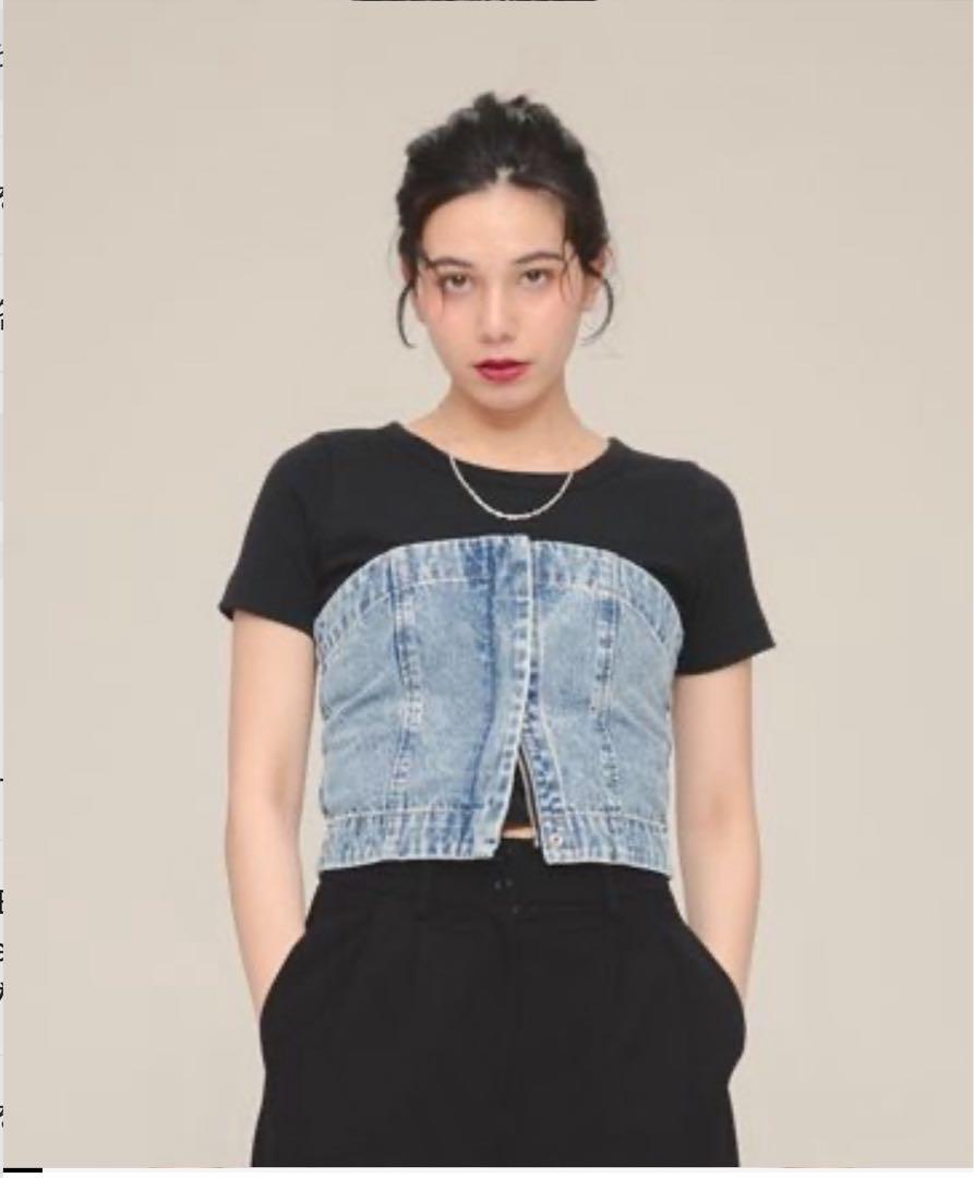 jeanasis [eLl Denim Bustier