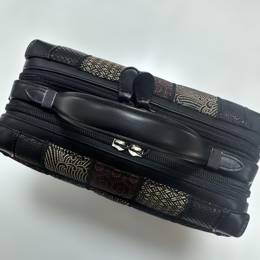 パッチワークデザイン トートバッグ ハンドバッグ 印伝 前川印伝 パッチワークデザイン トートバッグ ハンドバッグ 印伝 前川印伝