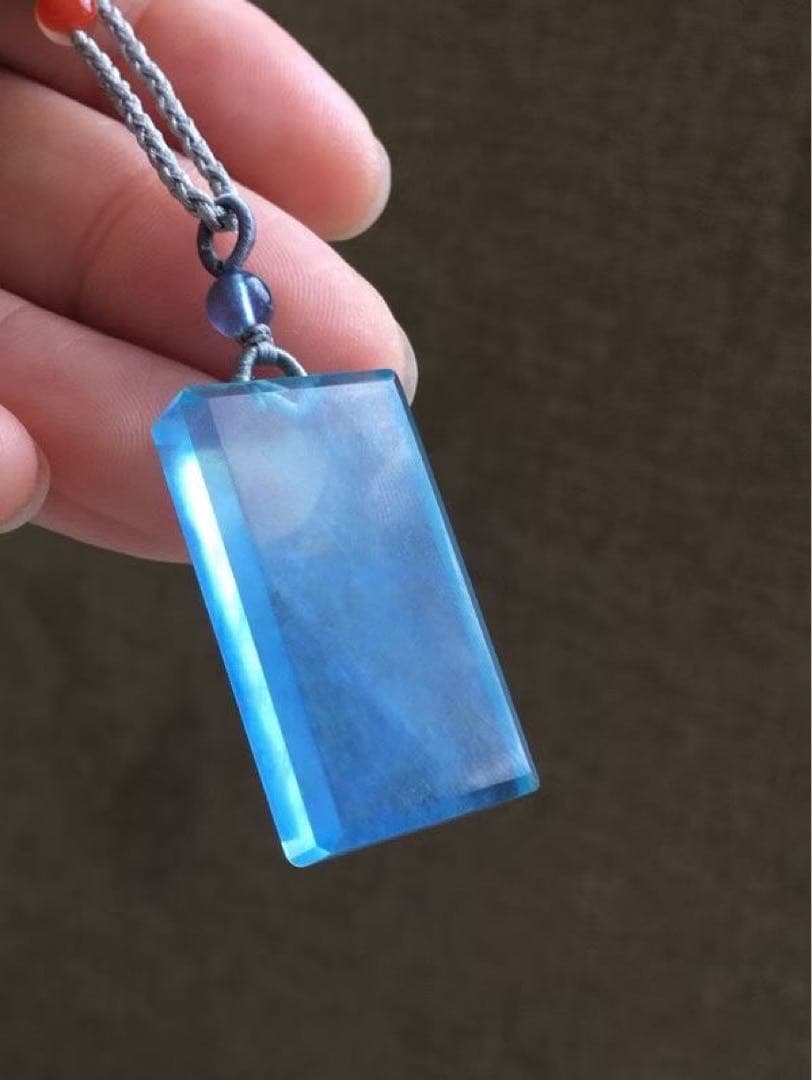 ⭐︎【高級】天然 アクアマリン ネックレス 12.5g