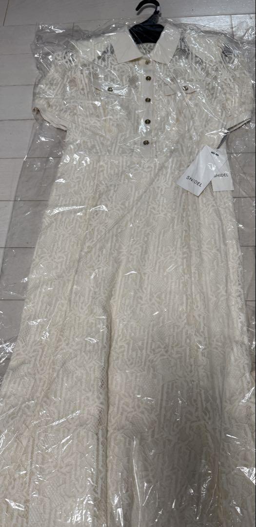 新品❣️スナイデル ❣️ レースポロドレス　OWHT❣️snidel