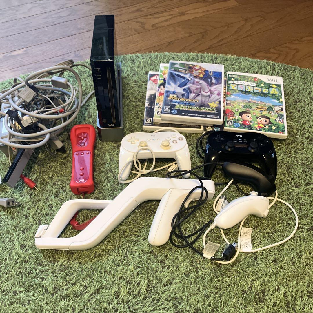 wii 本体＋周辺機器＋ソフト5本 - メルカリ