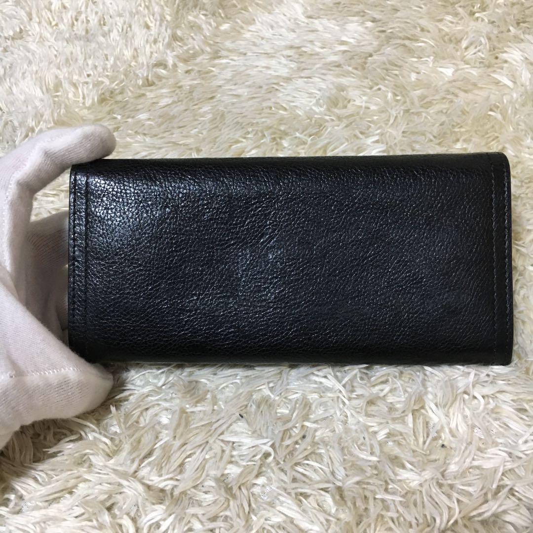 希少❗️新品級✨プラダ 長財布 グレースシティカーフ エチケット 黒 付属品完備 画像5