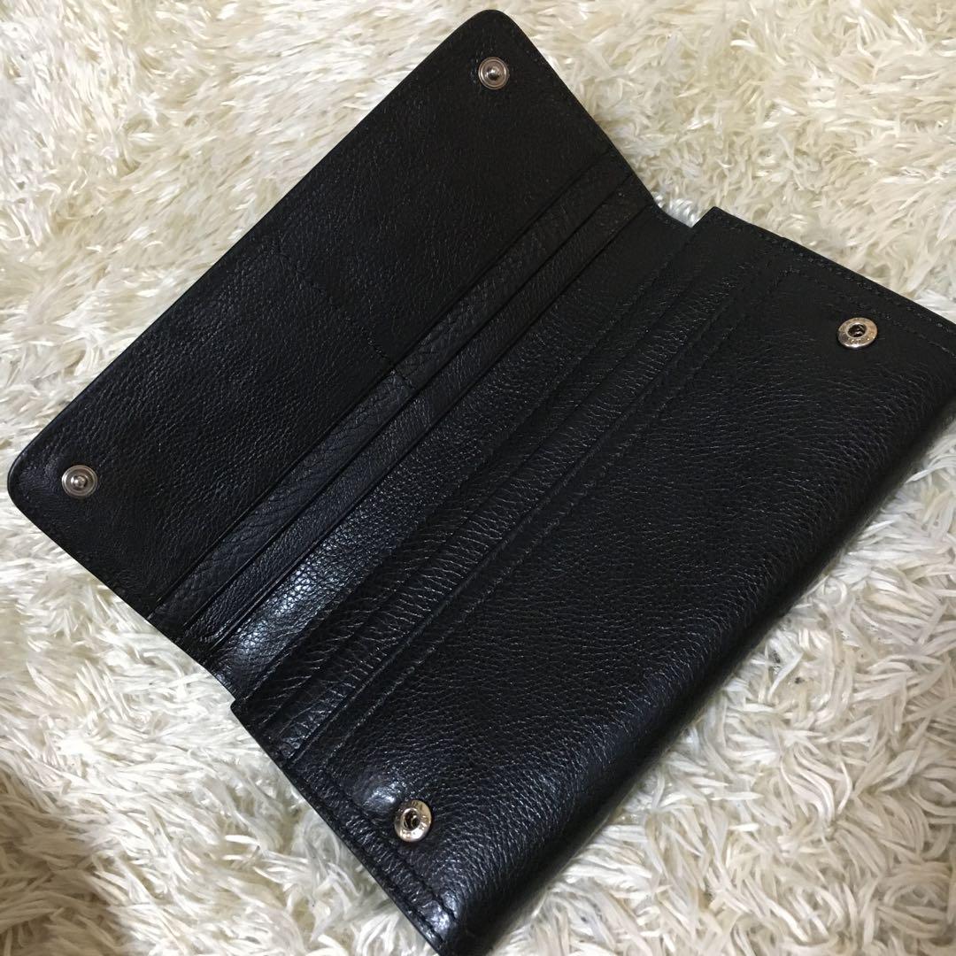 希少❗️新品級✨プラダ 長財布 グレースシティカーフ エチケット 黒 付属品完備 画像6