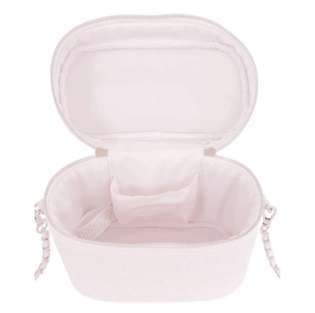 新品 Honey Cinnamon ハートポーチ付きリボンキルトバニティバッグ