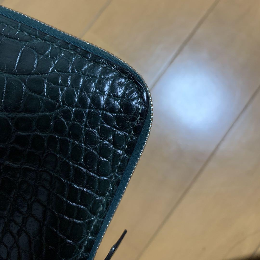 アザップロング　クロコダイル ジッピーウォレット　長財布 ヴュールフォンセ
