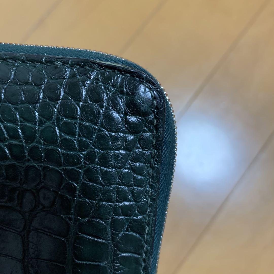アザップロング　クロコダイル ジッピーウォレット　長財布 ヴュールフォンセ