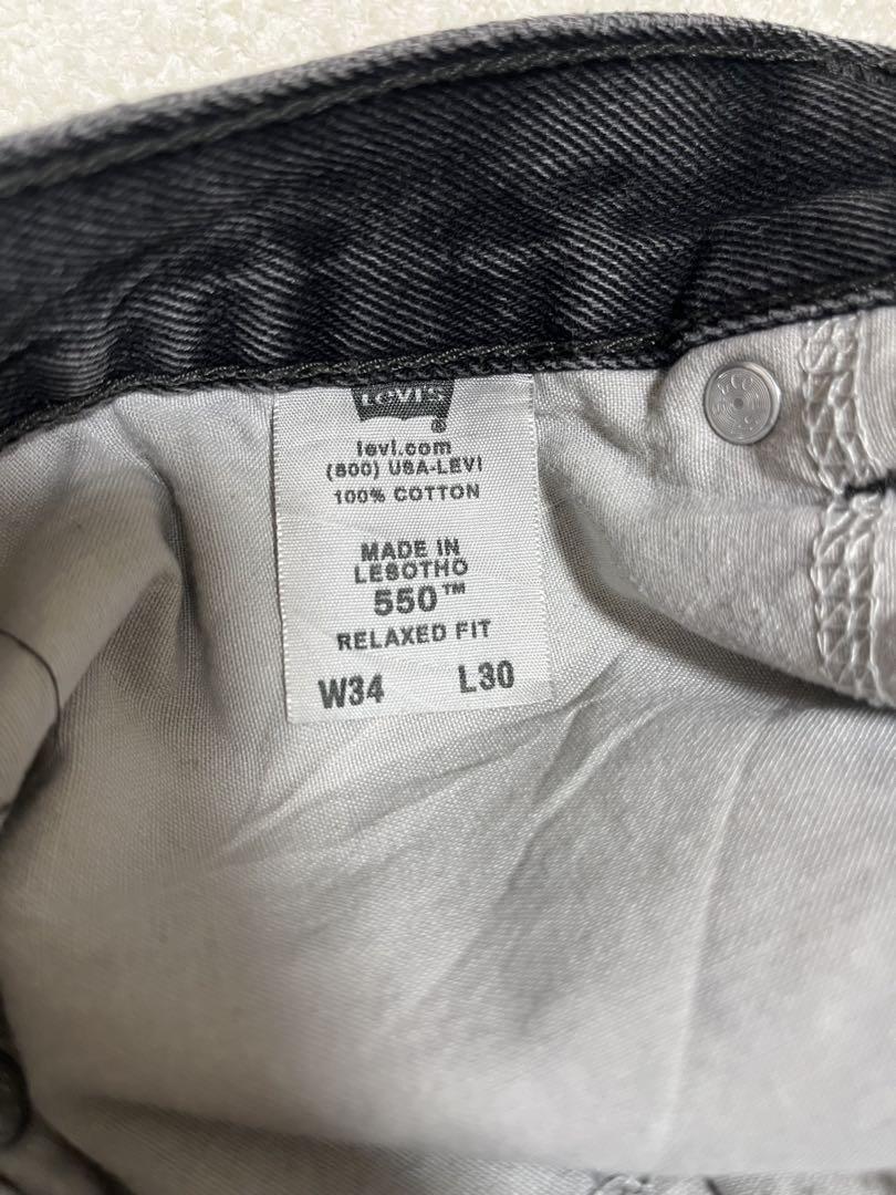 Levi's 550 ブラックデニム 34x30