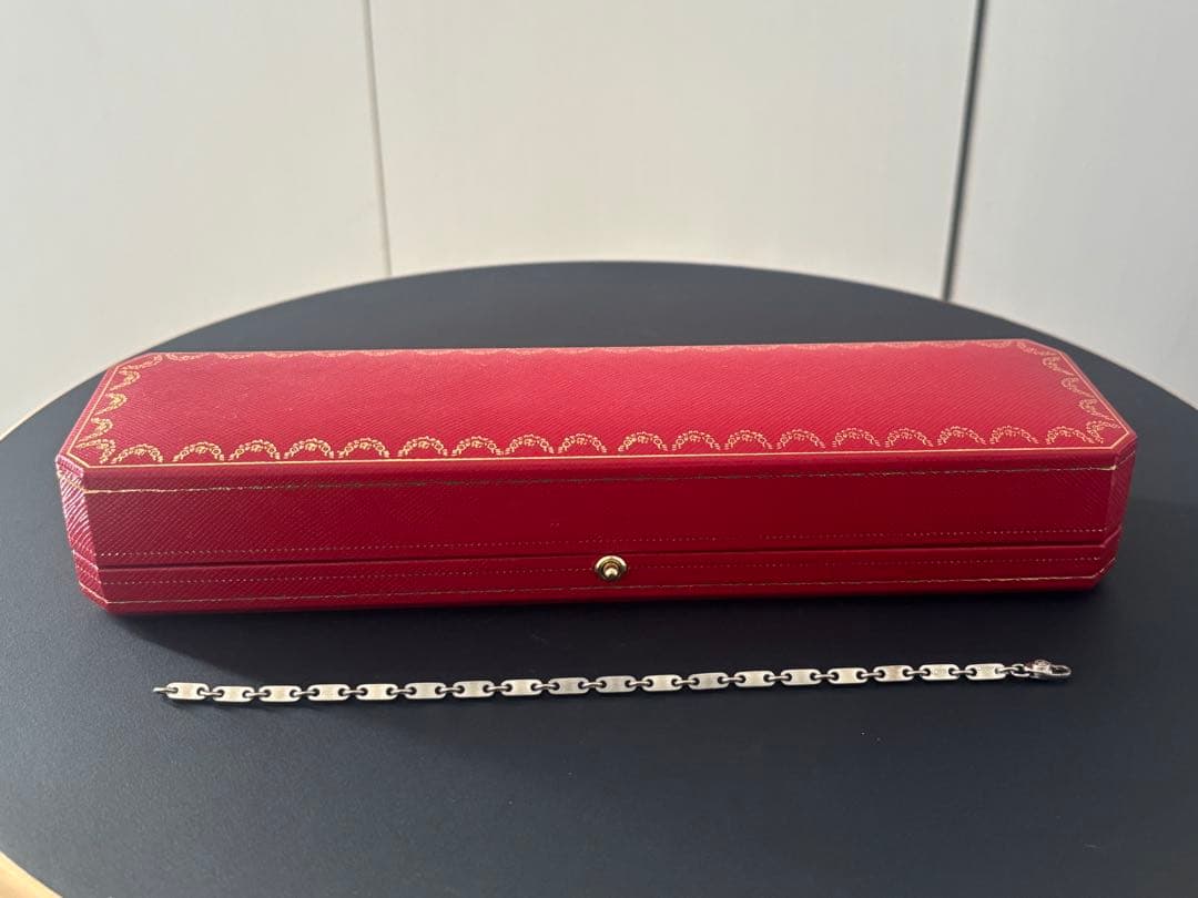 カルティエ フィガロ ブレスレット K18 WG 専用BOX 保証書付 カルティエ フィガロ ブレスレット K18 WG 専用BOX 保証書付