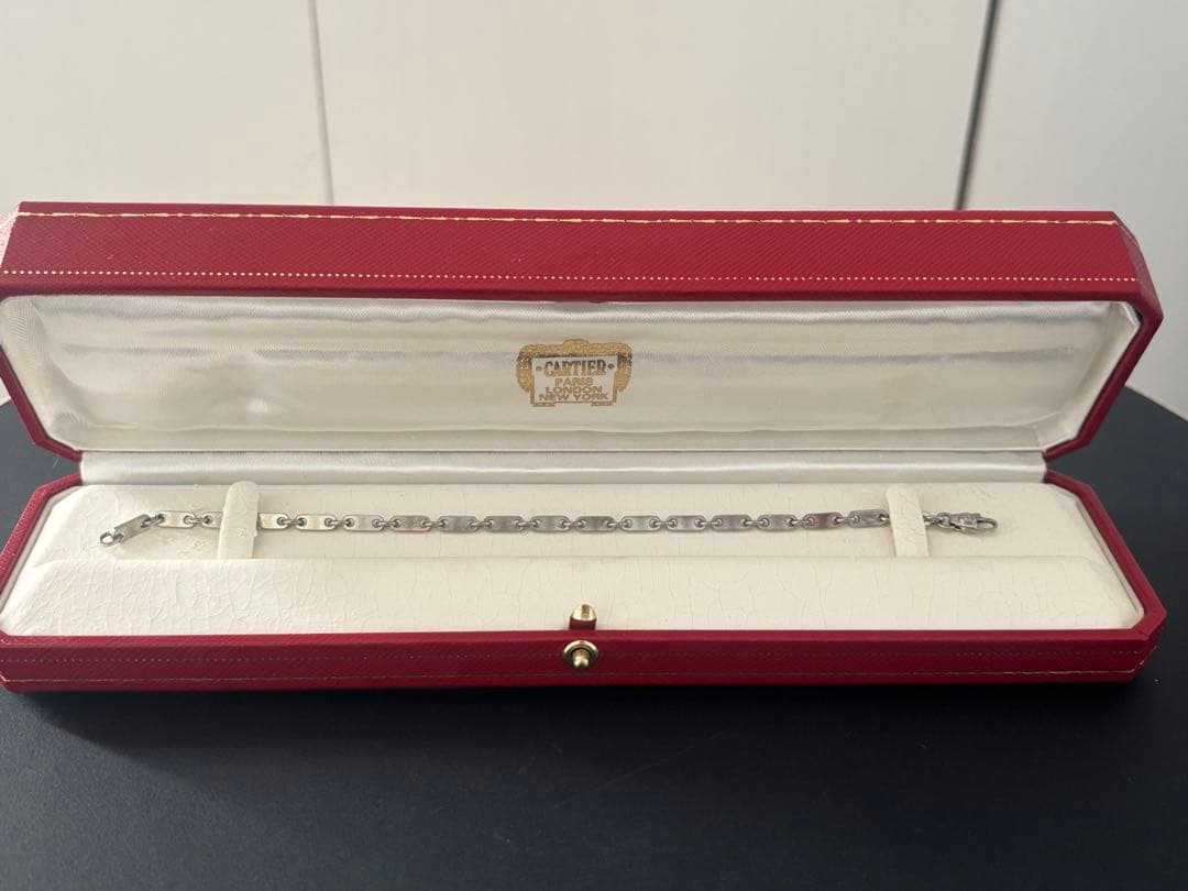 カルティエ フィガロ ブレスレット K18 WG 専用BOX 保証書付 カルティエ フィガロ ブレスレット K18 WG 専用BOX 保証書付