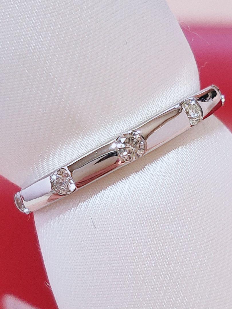 新作 未使用品 pt950 天然ダイヤモンド 0.15ct リング