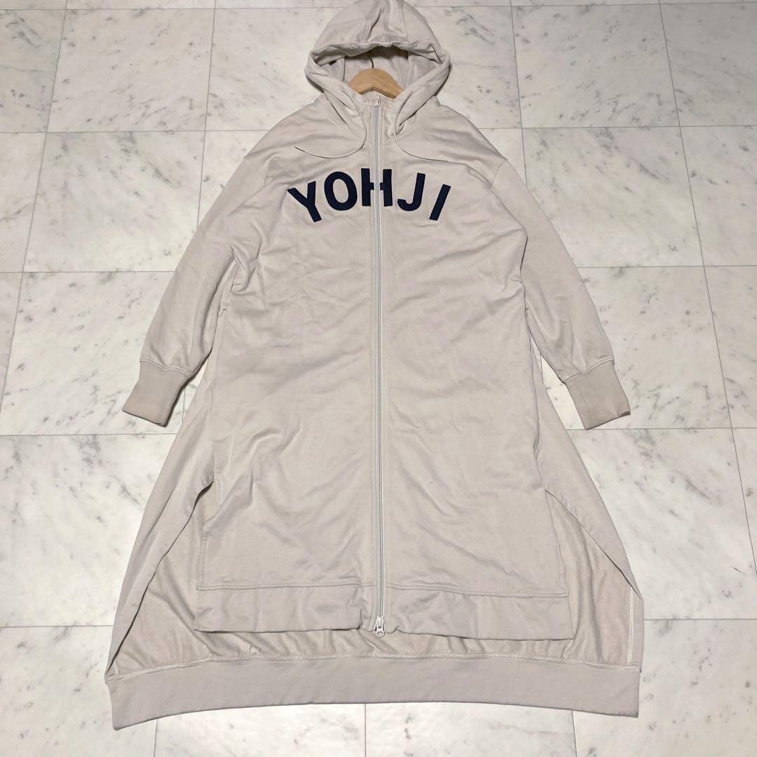 Y-3 フルジップロングパーカー ヨウジヤマモト XS ベージュ