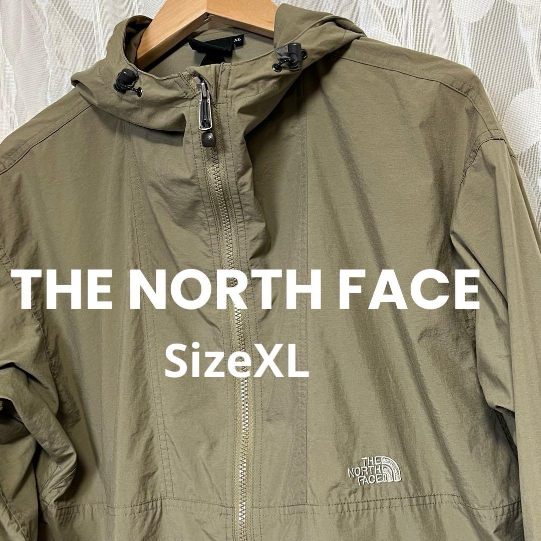 ノースフェイス コンパクトジャケット アウター カーキ メンズ サイズXLXL LL THE NORTH FACE