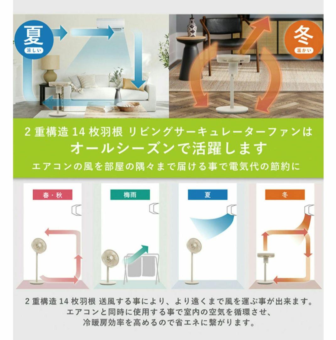 QUADS SMART AIR DC(スマートエアDC) 14枚羽根 グレー