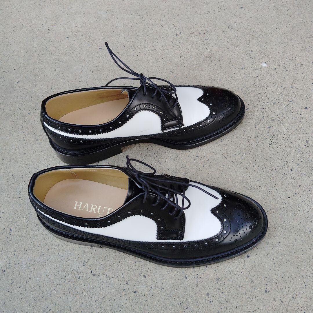 HARUTA made in Japan メダリオン バイカラー ローファー