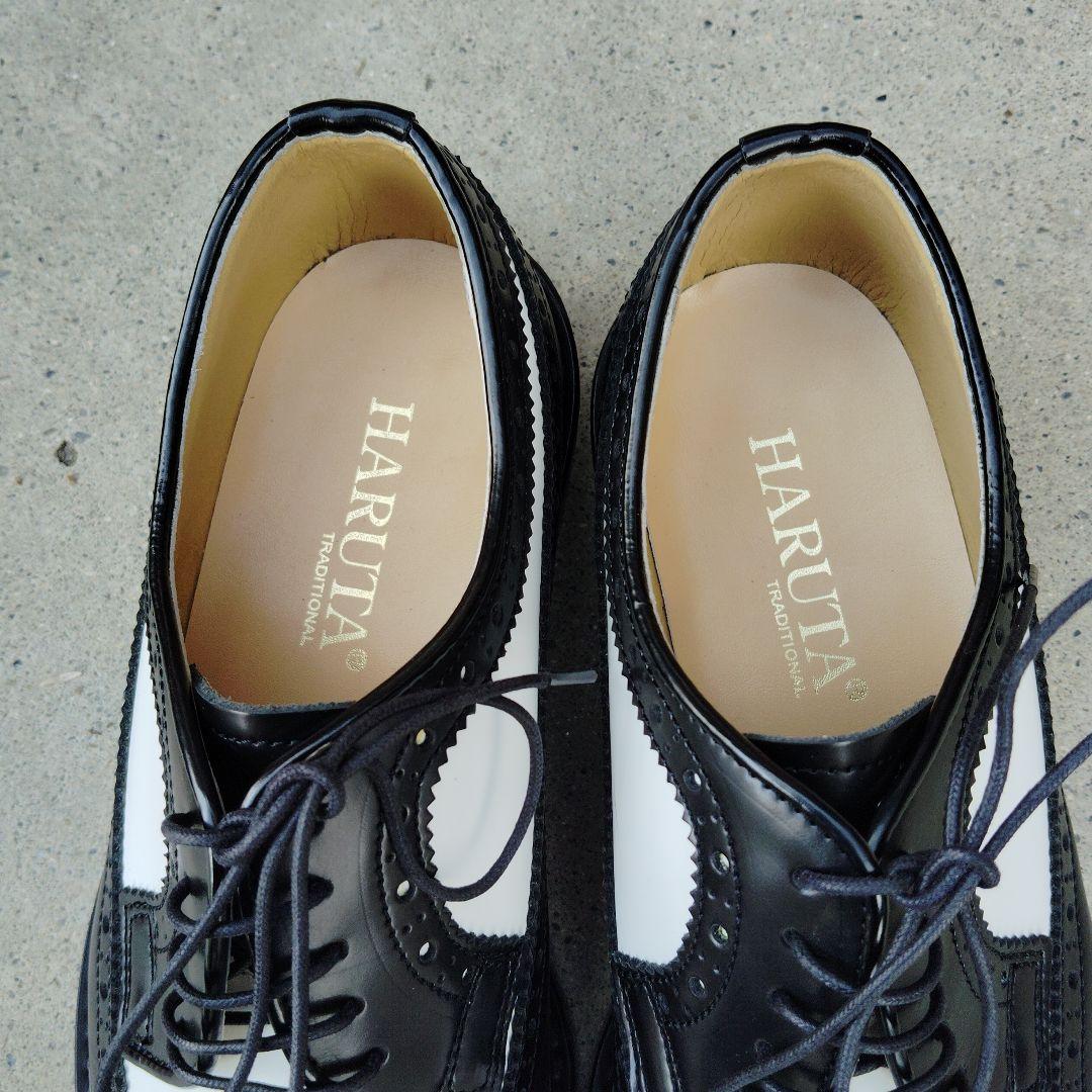 HARUTA made in Japan メダリオン バイカラー ローファー