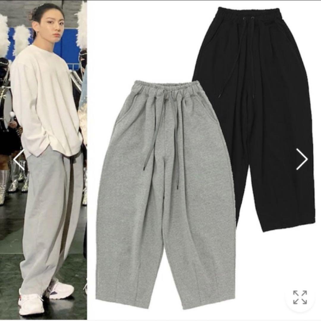 ジョングク着用 A NOTHING スウェットパンツ グレー 6,134円