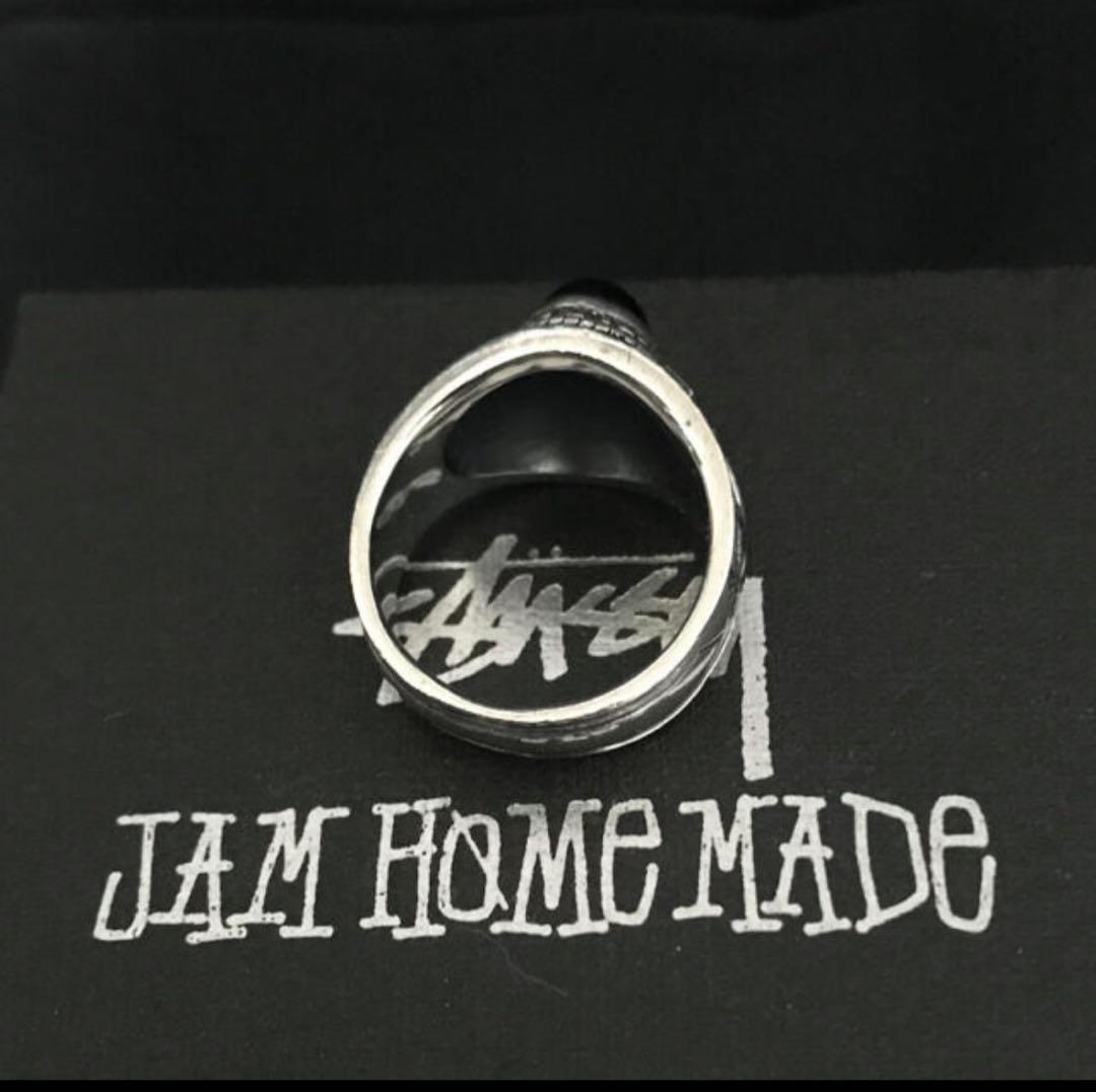 STUSSY 00s JAM HOME MADE オニキス カレッジ リング