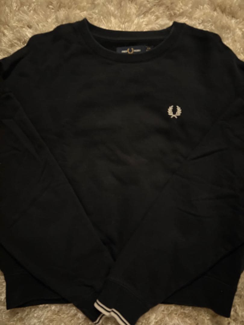 FRED PERRY ブラック 長袖 トレーナー SIZE Fred Perry
