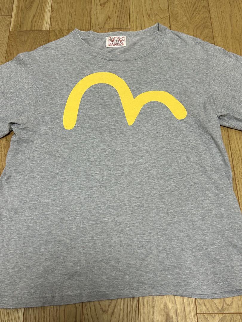 エビス 初期タグ スウェットTシャツ EVISU エビス エヴィス ビッグカモメ プリント Tシャツ初期タグ