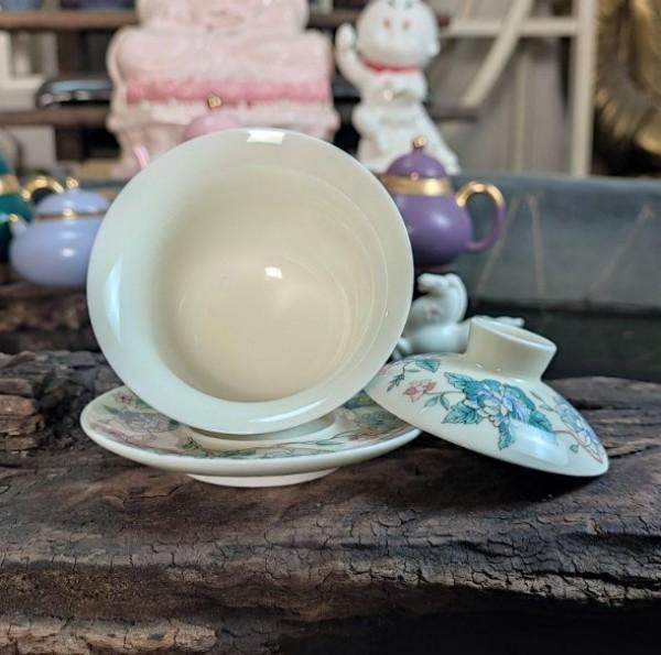 白青花柄 蓋付き茶器セット 150ML - メルカリ