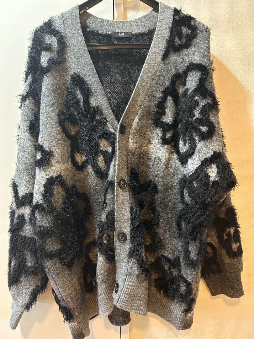 HARE シャギーカーディガン フラワーモチーフ 山田涼介S HARE