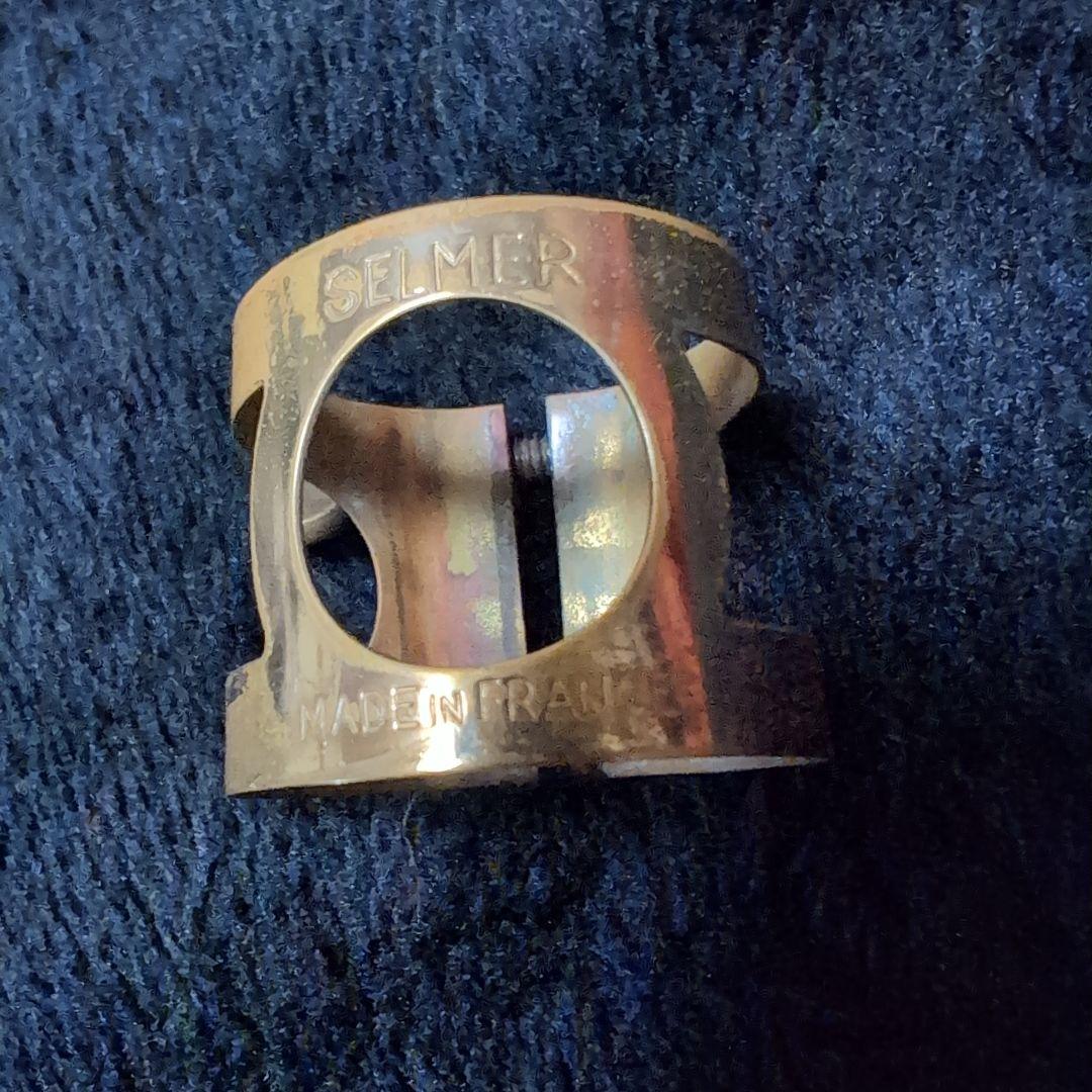 SELMER サックスリガチャー フランス製 旧タイプ 2本締め