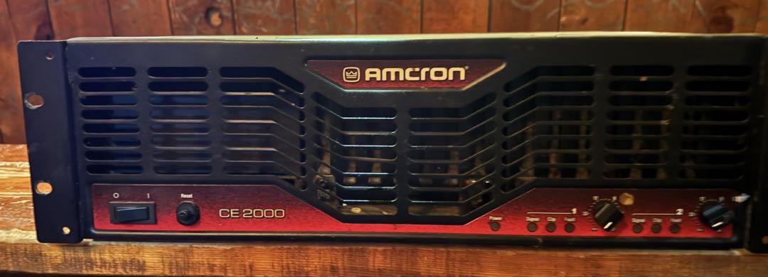 【希少】ジャンク AMCRONパワーアンプ CE2000 通電確認済み