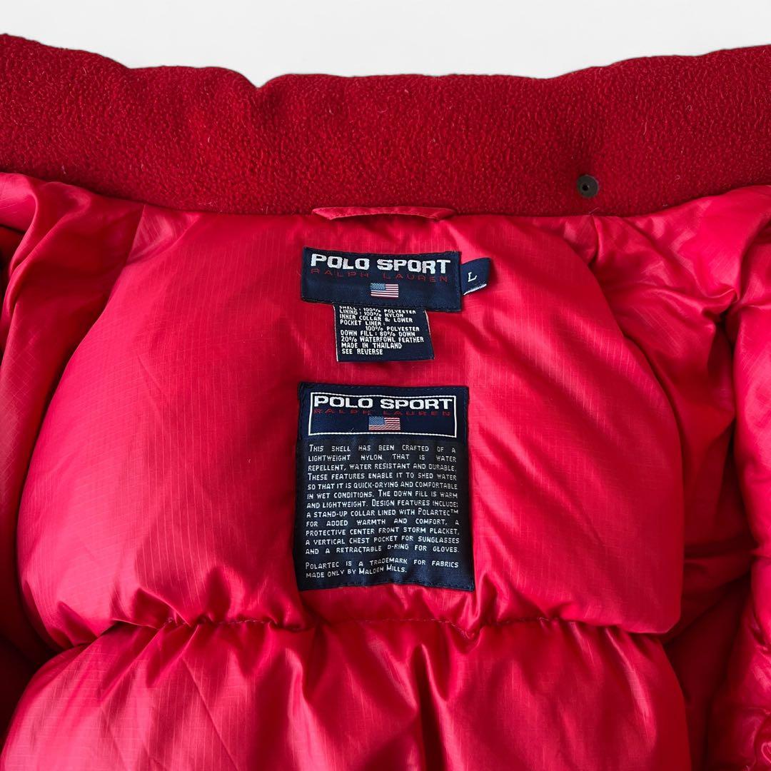 90s Polo Sport Puffer Down Jacket Red L 90s Polo Sport Puffer Down Jacket Red L